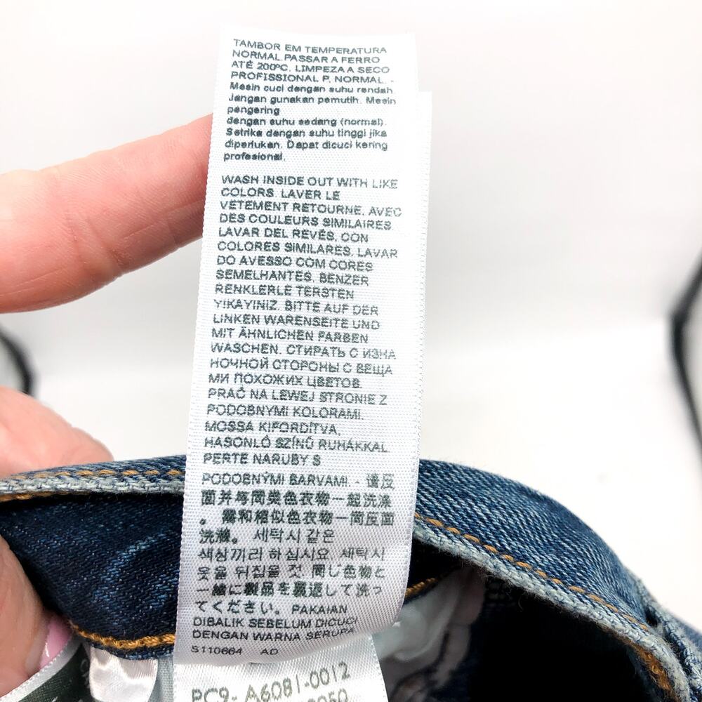 LEVI'S Women's Ribcage Wide Leg Jeans 27x32 US 4 Polar Blue A6081-0012 NWT - Picture 11 of 11